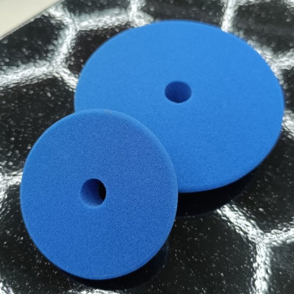Polierpad Offenzellig für Exzenter und Rotation Hochwertig Blau / Leicht fest 76mm